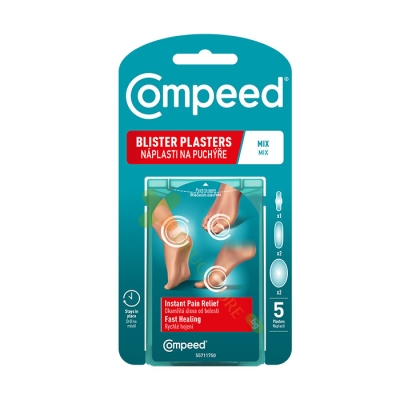 КОМПИЙД ПЛАСТИРИ ЗА МЕХУРИ РАЗЛИЧНИ РАЗМЕРИ 5 броя / COMPEED BLISTER PLASTERS MIX