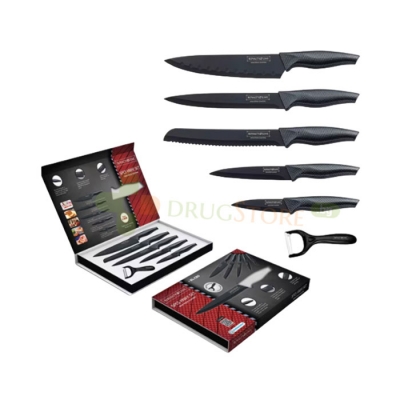 КОМПЛЕКТ НОЖОВЕ С НЕЗАЛЕПВАЩО ПОКРИТИЕ ROYALTY LINE CB5 5 броя / TELESTAR ROYALTY LINE KNIFE SET CB5