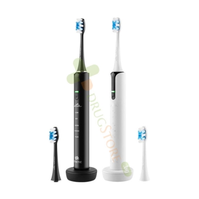 КОМПЛЕКТ СОНИК ЧЕТКИ ЗА ЗЪБИ ETA SONETIC BLACK & WHITE II / ETA SONETIC SET – BLACK & WHITE SONIC TOOTHBRUSHES