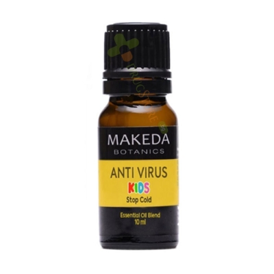 КОМПОЗИЦИЯ ОТ ЕТЕРИЧНИ МАСЛА ANTI - VIRUS KIDS 10 мл / MAKEDA BOTANICS ANTI - VIRUS KIDS STOP COLD ESSENTIAL OIL BLEND 