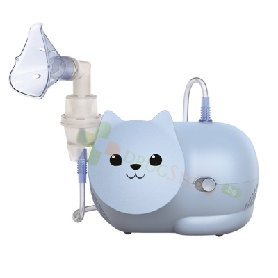 КОМПРЕСОРЕН АПАРАТ ИНХАЛАТОР ОМРОН НАМИ КЕТ NE - C303K - KDE / OMRON NE - C303K - KDE NIMI CAT COMPRESSOR NEBULIZER FOR KIDS