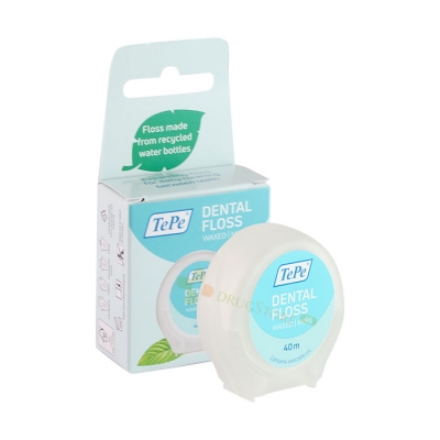 ТЕПЕ КОНЦИ ЗА ЗЪБИ МИНТ ЛЕНТА 40 м / TEPE DENTAL TAPE WAXED MINT