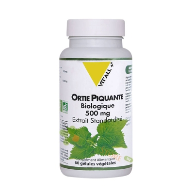 КОПРИВА ЛИСТ капсули 500 мг 60 броя / VIT`ALL+ NETTLE LEAF 