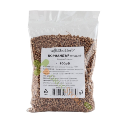 КОРИАНДЪР ПЛОД 100 г / EKO HERB CORIANDER SEEDS