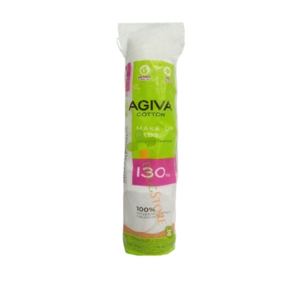 КОЗМЕТИЧНИ ТАМПОНИ АГИВА КОТЪН 130 броя / AGIVA COTTON MAKE-UP PADS 