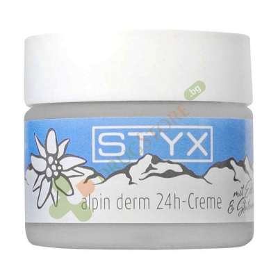 КРЕМ ЗА ЛИЦЕ 24 ЧАСА АЛПИЙСКИ БИЛКИ 50 мл / STYX FACE CREAM 24 HOURS ALPINE HERBS 