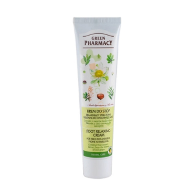 КРЕМ ЗА ИЗМОРЕНИ КРАКА С ДИВ КЕСТЕН И ЛОЗОВИ ЛИСТА 100 мл / GREEN PHARMACY FOOT CREAM PROVIDING RELAXATION FOR TIRED LEGS