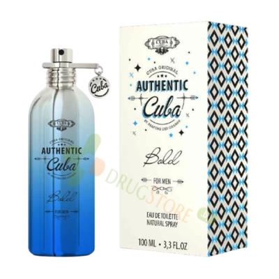 КУБА AUTHENTIC BOLD ТОАЛЕТНА ВОДА ЗА МЪЖЕ 100 мл / CUBA AUTHENTIC BOLD FOR MEN EAU DE TOILETTE NATURAL SPRAY 