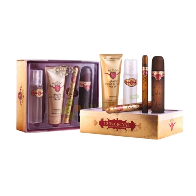 КУБА КОМПЛЕКТ ROYAL ТОАЛЕТНА ВОДА 100 мл+ТОАЛЕТНА ВОДА 35 мл+АФТЪРШЕЙВ 100 мл+ДУШ ГЕЛ 200 мл ЗА МЪЖЕ / CUBA SET ROYAL FOR MEN