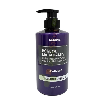 КУНДАЛ HONEY & MACADAMIA БАЛСАМ ЗА КОСА С АРОМАТ НА ВАНИЛИЯ 500 мл / KUNDAL HONEY & MACADAMIA TREATMENT AMBER VANILLA