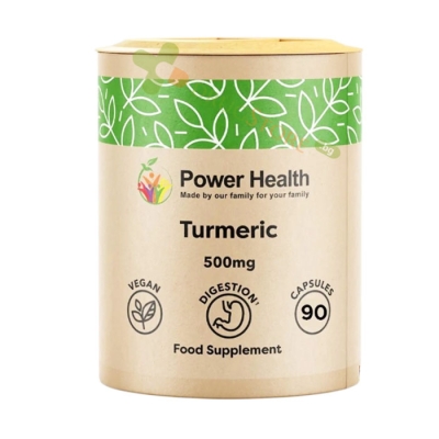 КУРКУМА капсули 500 мг 90 броя / POWER HEALTH TURMERIC 