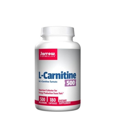L-КАРНИТИН капсули 500 мг. 180 броя / JARROW FORMULAS L - CARNITINE