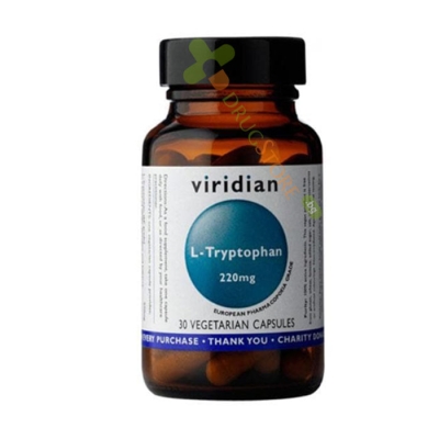 L - ТРИПТОФАН капсули 30 броя / VIRIDIAN L - TRYPTOPHAN 