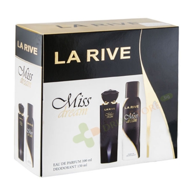 КОМПЛЕКТ MISS DREAM ПАРФЮМНА ВОДА 100 мл + ДЕЗОДОРАНТ 150 мл / LA RIVE SET MISS DREAM EAU DE PARFUM+DEODORANT 