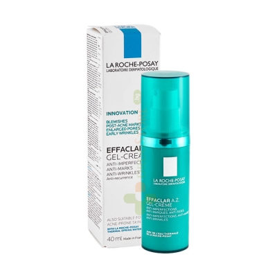 ЛА РОШ ПОЗЕ ЕФАКЛАР A.Z. ГЕЛ-КРЕМ ПРИ НЕСЪВЪРШЕНСТВА 40 мл / LA ROCHE POSAY EFFACLAR A.Z. GEL-CREAM ANTI-IMPERFECTIONS