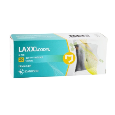 ЛАКСАКОДИЛ стомашно-устойчиви таблетки 5 мг 30 броя / DANHSON LAXXACODYL gastro-resistant tablets