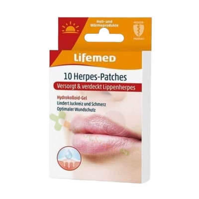 ЛАЙФМЕД ПЛАСТИРИ ПРИ ХЕРПЕС 10 броя / LIFEMED HERPES PLASTER