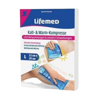 ЛАЙФМЕД ТОПЪЛ-СТУДЕН КОМПРЕС В КУТИЯ 12 см x 29 см / LIFEMED WARM-COLD COMPRESS IN A BOX 12 cm x 29 cm