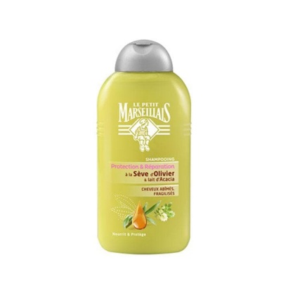 ШАМПОАН ЗА СУХА И УВРЕДЕНА КОСА С МАСЛИНА И АКАЦИЯ 250 мл. / LE PETIT MARSEILLAIS PROTECTION AND REPARTION SHAMPOO WITH OLIVE TREE EXTRACT AND ACACIA MILK