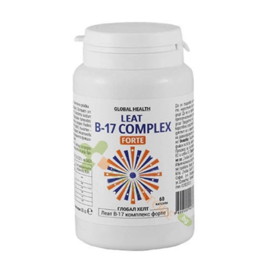 ЛЕАТ B17 КОМПЛЕКС ФОРТЕ капсули 60 броя / GLOBAL HEALTH LTD. LEAT B17 COMPLEX FORTE 