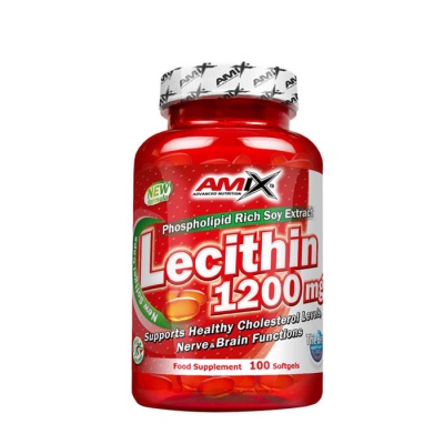 АМИКС ЛЕЦИТИН софтгел капсули 1200 мг. 100 броя / AMIX LECITHIN