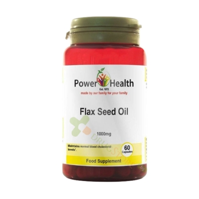  ЛЕНЕНО МАСЛО (ОРГАНИК) капсули 1000 мг 60 броя / POWER HEALTH FLAX SEED OIL