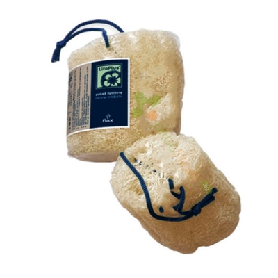 ЛИФОПЛЮС ГЪБА ЗА ТЯЛО НАТУРАЛНА ЛУФА МАЛКА С ВЪЖЕ 15 см / LIFOPLUS NATURAL LOOFAH SMALL WITH ROPE 