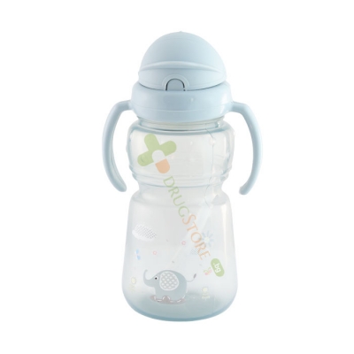 ЛОРЕЛИ ШИШЕ СПОРТ + СЛАМКА С 2 ДРЪЖКИ АНИМАЛ 325 мл /BERTONI - LORELLI SPORT SIPPER WITH STRAW ANIMALS WITH HANDLES 325 ml