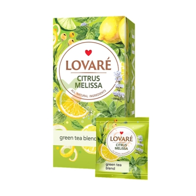 ЛОВАРЕ ЧАЙ CITRUS MELISSA филтър 24 броя / LOVARE CITRUS MELISSA tea bags