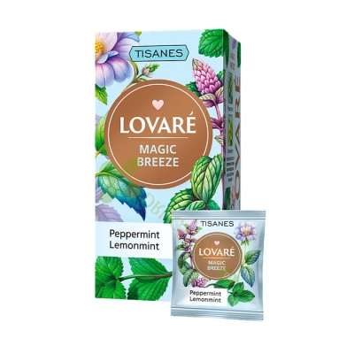 ЛОВАРЕ ЧАЙ MAGIC BREEZE филтър 24 броя / LOVARE TEA MAGIC BREEZE tea bags 