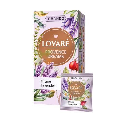 ЛОВАРЕ ЧАЙ PROVENCE DREAMS филтър 24 броя / LOVARE TEA PROVENCE DREAMS tea bags 