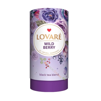 ЛОВАРЕ ЧАЙ ТУБА WILD BERRY 80 г + 15 хартиени филтъра / LOVARE WILD BERRY TEA 80 g + 15 paper filters