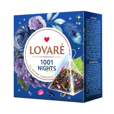 ЛОВАРЕ ЧАЙ В ПИРАМИДА 1001 NIGHTS филтър 15 броя / LOVARE 1001 NIGHTS filter