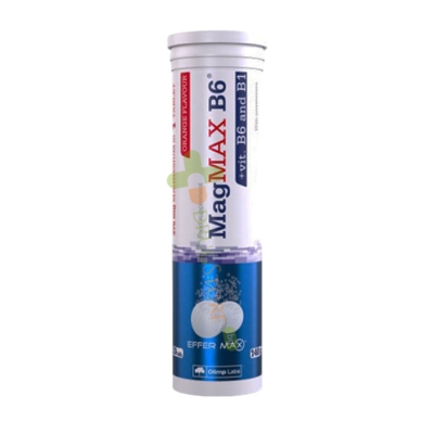 МАГМАКС B6 ефервесцентни таблетки 20 броя / OLIMP LABS MAGMAX B6 effervescent tablets