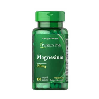 МАГНЕЗИЙ каплети 250 мг. 100 броя / PURITAN'S PRIDE MAGNESIUM