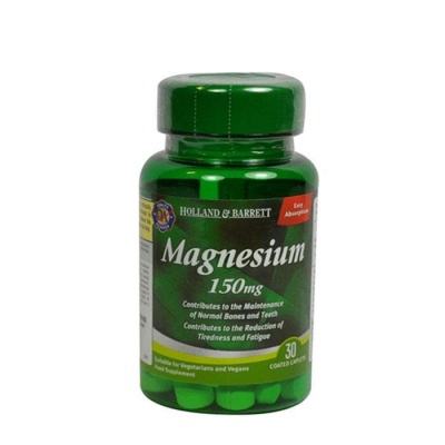 МАГНЕЗИЙ таблетки 150 мг. 30 броя / HOLLAND BARRETT MAGNESIUM