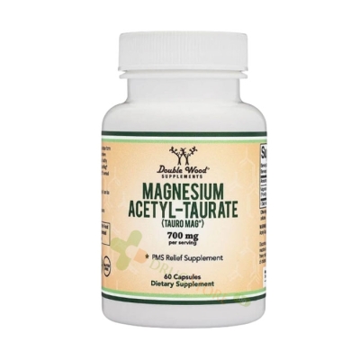 МАГНЕЗИЙ АЦЕТИЛ ТАУРАТ капсули 60 броя / DOUBLE WOOD MAGNESIUM ACETYL-TAURATE 