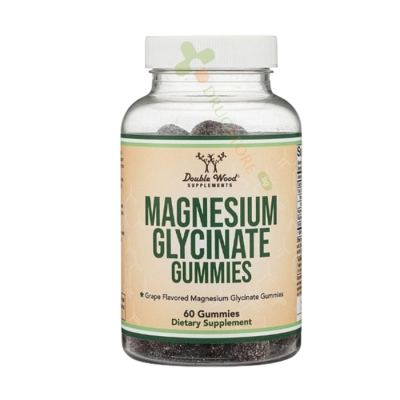 МАГНЕЗИЙ БИСГЛИЦИНАТ желирани таблетки 60 броя / DOUBLE WOOD MAGNESIUM GLYCINATE gummies