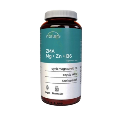 МАГНЕЗИЙ + ЦИНК + B6 капсули 120 броя / VITALER'S MAGNESIUM + ZINC + B6 