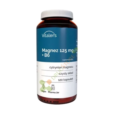 МАГНЕЗИЙ + ВИТАМИН B6 капсули 120 броя / VITALER'S MAGNESIUM + VITAMIN B6