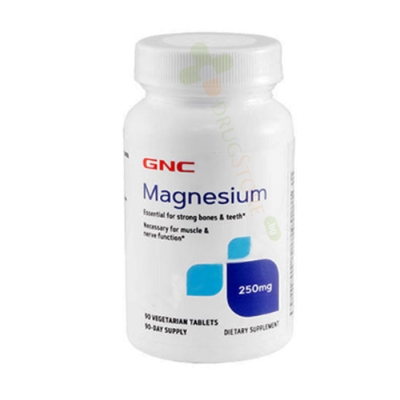 МАГНЕЗИЙ таблетки 250 мг 90 броя / GNC MAGNESIUM
