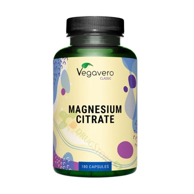 МАГНЕЗИЙ ЦИТРАТ капсули 100 мг 180 броя / VEGAVERO MAGNESIUM CITRATE