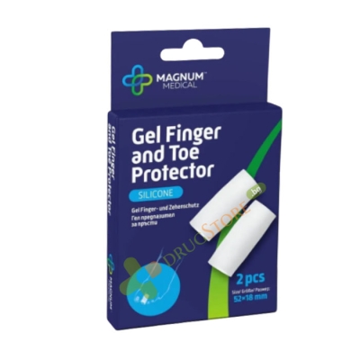МАГНУМ МЕДИКАЛ ГЕЛ ПРЕДПАЗИТЕЛИ ЗА ПРЪСТИ 52 х 18 мм 2 броя / MAGNUM MEDICAL GEL FINGER AND TOE PROTECTOR