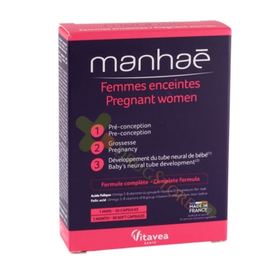 МАНХАЕ ПРЕГНАНТ капсули 30 броя / VITAVEA MANHAE PREGNANT 