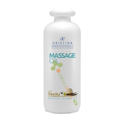 МАСАЖНО ОЛИО ВАНИЛИЯ 500 мл / HRISTINA MASSAGE OIL VANILLA