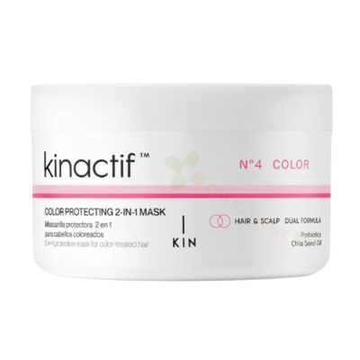 МАСКА 2 В 1 ЗА БОЯДИСАНА КОСА KINACTIF № 4 COLOR 200 мл / KIN COSMETICS KINACTIF № 4 COLOR PROTECTING 2 IN 1 MASK