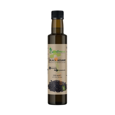 МАСЛО ОТ ЧЕРЕН СУСАМ 250 мл / ZDRAVNITSA BLACK SESAME OIL