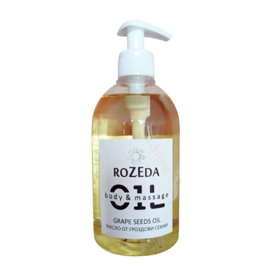 МАСЛО ОТ ГРОЗДОВИ СЕМКИ 500 мл / ROZEDA GRAPE SEED MASSAGE OIL
