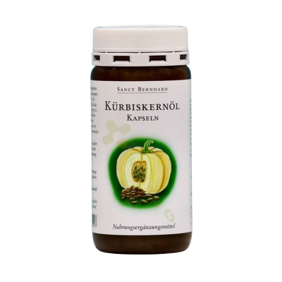 МАСЛО ОТ ТИКВЕНИ СЕМКИ капсули 150 броя / SANCT BERNHARD KURBISKERNOL