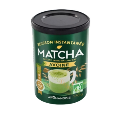 МАТЧА И ОВЕС тонизираща напитка на прах 170 г / AROMANDISE MATCH OAT instant drink powder